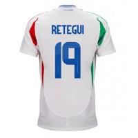 Camiseta Italia Mateo Retegui #19 Segunda Equipación Replica Eurocopa 2024 mangas cortas